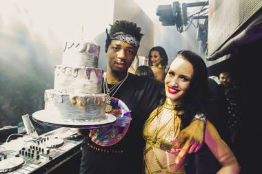 The electric party featured up-and-coming producer Metro Boomin.