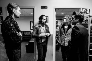 The Killers backstage at a Sam’s Town anniversary show last year. 