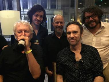 Pollard, front left, will lead Guided By Voices into the Bunkhouse on October 27.