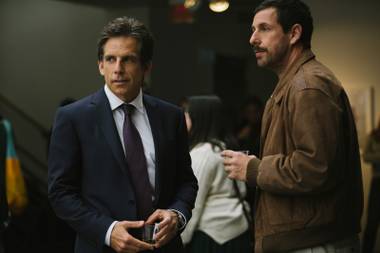 Stiller (left) and Sandler play brothers in The Meyerowitz Stories.