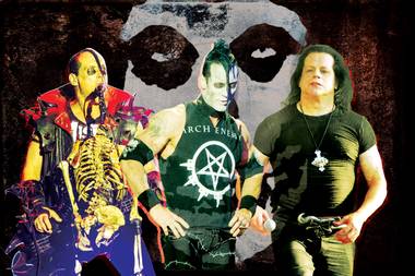 From left, Jerry Only, Doyle Wolfgang von Frankenstein and Glenn Danzig, together again.