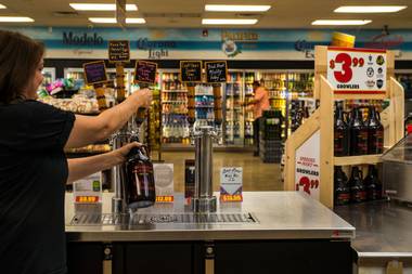 Last year, four location added growler fill stations, rotating in kegs of Pizza Port’s Bacon & Eggs coffee porter, Lovelady’s peanut butter-laced Paleo Porter and more.