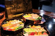 The selection of favorites includes two signature sushi rolls, nine pieces of nigiri or sashimi, two pieces each of spicy tuna and yellowtail on crispy rice, edamame and Tao-branded tamago.