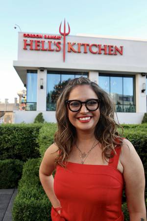 Kori Sutton celebrated her victory at Gordon Ramsay Hell's Kitchen on the Strip.
