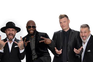 Members of ​​Backstreet Boys, Boyz II Men and NSYNC team up for the After Party at Venetian.