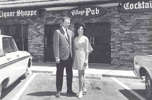 Christina’s grandparents, Frank and Mary Jo Ellis, around the opening of Village Pub in 1968