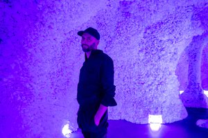 Valentino Vettori, founder of Arcadia Earth, inside his newest immersive experience