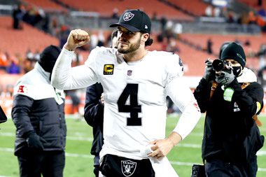 The Raiders' quarterback helped keep the team reach the playoffs during a tumultuous year. 