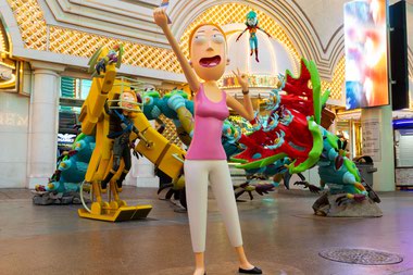 The ‘Rick and Morty’ pop-up on Fremont Street