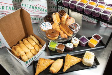 Pastries and señorita bread at Starbread Bakery