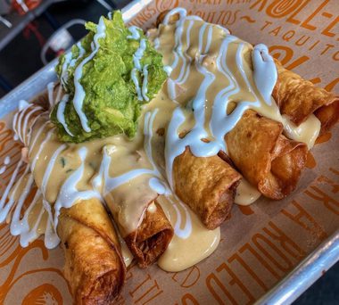 Roll-Em-Up Taquitos has opened its first local eatery.
