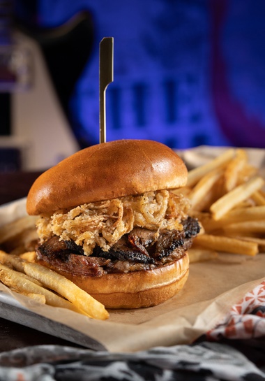 The new smoked brisket sandwich at the House of Blues.