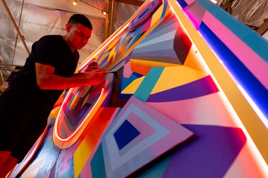 When crowds descend on Fremont East this weekend, they’ll encounter a living museum of great street art from festivals past—and some fun new surprises.