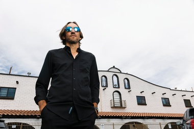 Kirk Moll, owner of the Alamo Rehearsal Studios, poses for a photo.