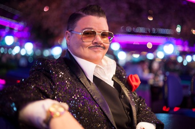 Murray Hill takes the stage at the Plaza Showroom on February 24.