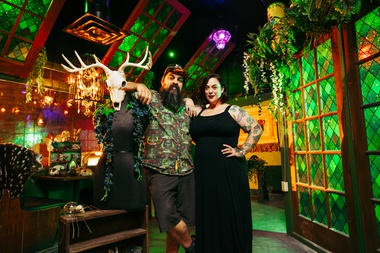 Russell Gardner and Natalie Burge.