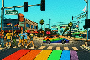 The commercial area located around Paradise Road has been a hub of the Las Vegas LGBTQ+ nightlife scene since the queer hangout Club Black Magic opened there in 1954.