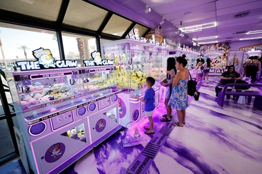 A view inside The Claw arcade, 4850 W. Flamingo Road.