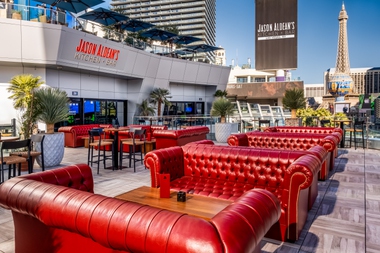 The country music star’s new rooftop bar boasts a sweeping view of the Strip, making it the perfect place to dine or sip whiskey.