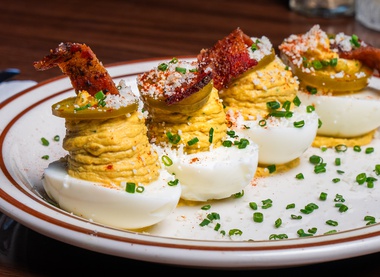 Winnie & Ethel’s Smoky Deviled Eggs