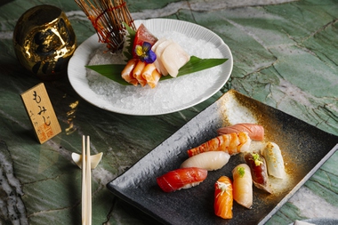 Nomikai’s A5 Wagyu Sando, chicken truffle dumplings, nigiri, sashimi and cocktails