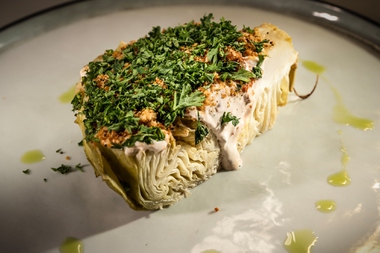 Charred cabbage
