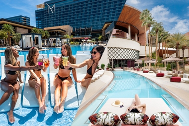 All the details you need to compare the relaxing pool club experiences at the M Resort and Red Rock Resort.