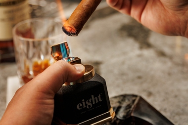At the cigar lounge at Resorts World, the atmosphere is polished without feeling precious, a relaxed space tailored to tobacco and spirits but also conversation.