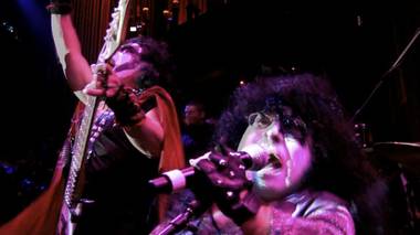 The littlest tribute band in the world, MiniKiss, performs live at LAX nightclub.