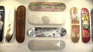 The Henri & Odette Gallery introduces its newest exhibit using skateboards as canvases.
