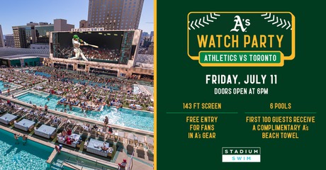 A's vs Blue Jays Watch Party