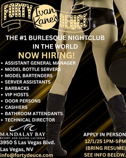 Ivan Kane’s Forty Deuce Burlesque Nightclub Job&nbsp;Fair