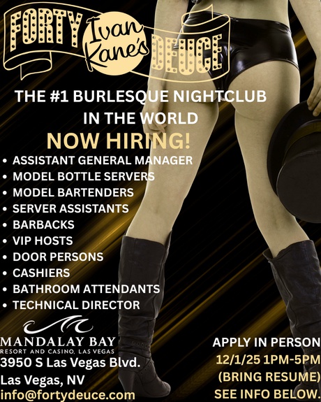 Ivan Kane's Forty Deuce Burlesque Nightclub Job Fair