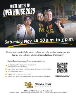 Nevada State University Fall Open&nbsp;House