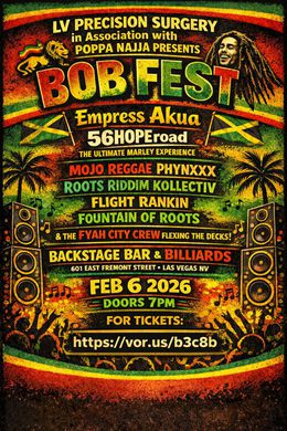 BOB FEST 2026 celebrating Bob Marley’s&nbsp;birthday