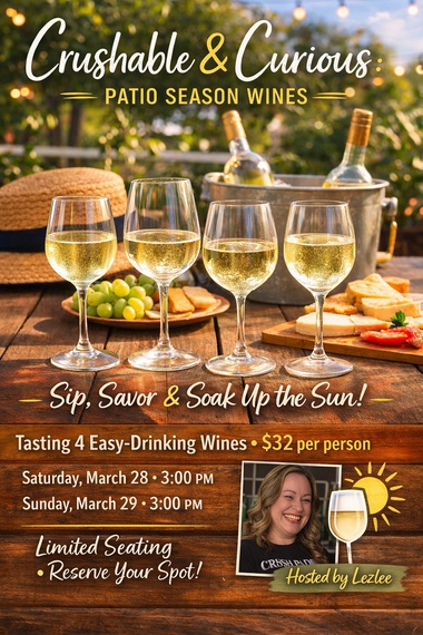 Wine Tasting Class: Patio Season&nbsp;Wines