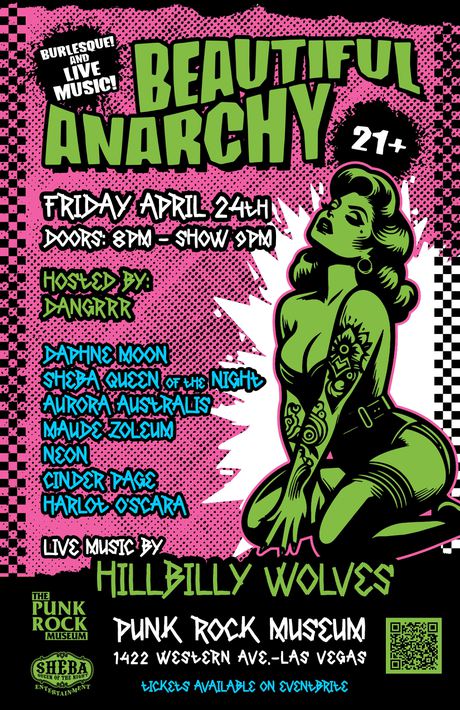 Beautiful Anarchy is back at the Punk Rock Museum on April 24th!