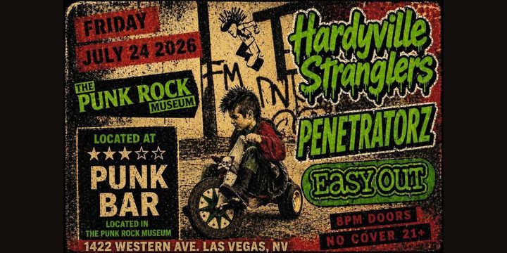 3 Star Punk Bar presents - Hardyville Stranglers - Penetratorz - Easy&nbsp;Out
