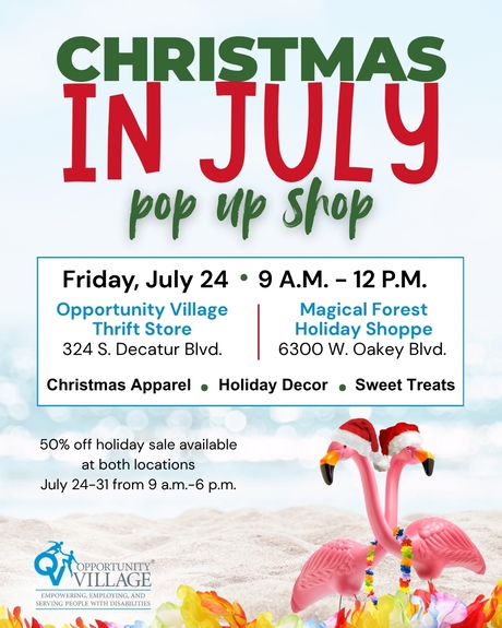 Christmas in July Pop Up Shop