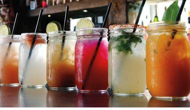 La Comida's colorful margarita lineup comes with a side of excellent company.