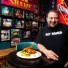 Chris Palmeri at Naked City Pizza Shop inside Moon Doggie's.