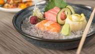 The menu mostly comprises shareable plates, except for a few truly grand entrées. Our server recommend eating in a specific order: from cold to hot, mild to spicy. That means you can expect to taste the ceviche and sushi (by chef Kiyotaka Jet Asano) first.