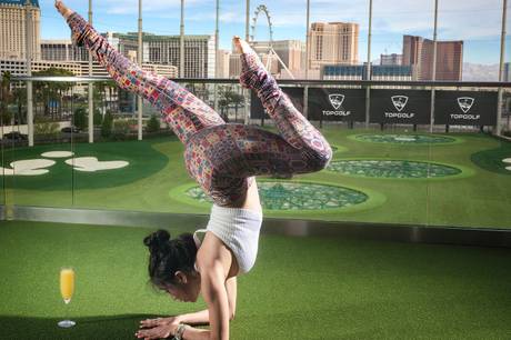 Yoga with a View at Topgolf