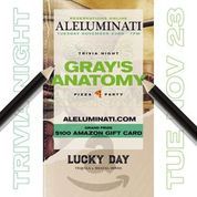 Aleluminati- Grey's Anatomy Trivia Night