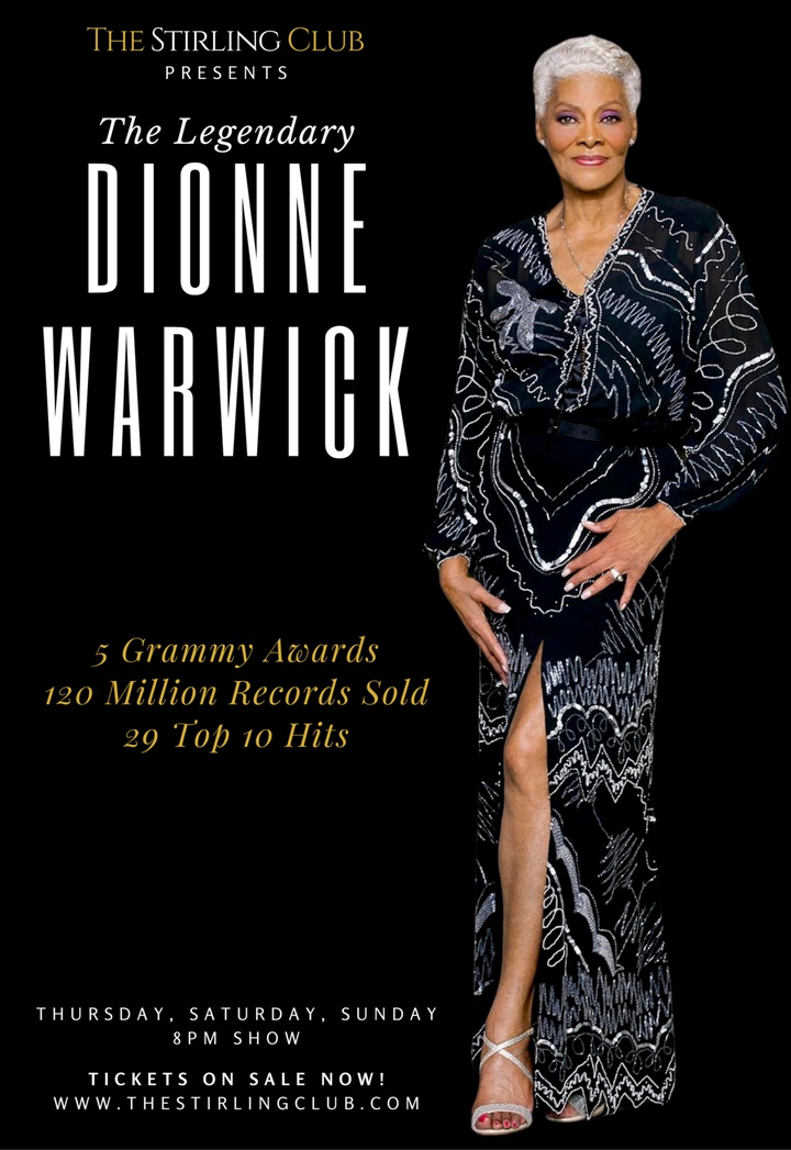 An Intimate Evening with Ms. Dionne Warwick at The Stirling&nbsp;Club