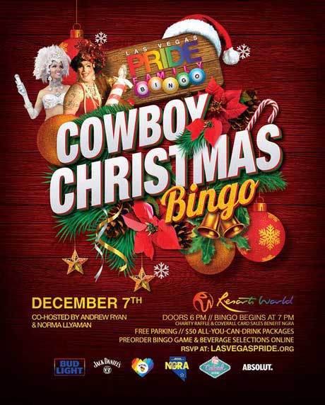 Las Vegas PRIDE Cowboy Christmas Bingo