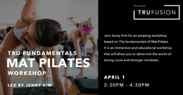 Fundamentals of Mat Pilates&nbsp;Workshop