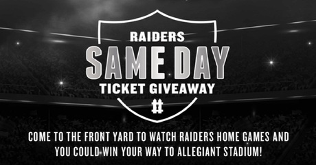 Events Calendar - Raiders Same Day Ticket Giveaway - Las Vegas Weekly