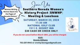 Southern Nevada Women’s History Project&nbsp;Luncheon