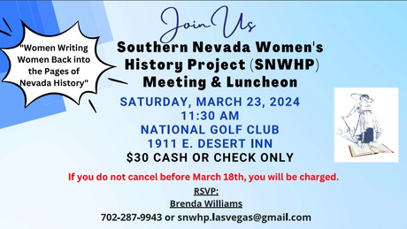 Events Calendar - Southern Nevada Women's History Project Luncheon - Las  Vegas Weekly